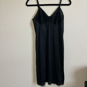 Vanity Fair Black Chemise Slip